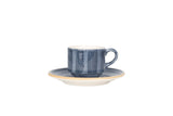 Aura Dusk Taza de espresso con platillo - 80 cc - juego de 6 - Chaplin Home
