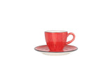 Aura Passion Espresso cup with saucer - 80cc - set of 6 - Chaplin Home