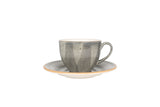 Aura Space Taza de té con platillo - 230 cc - juego de 6 - Chaplin Home