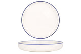 Blauer Rand Tiefer Teller 22 cm (800 ccm) - Chaplin Home