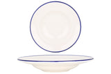 Assiette à pâtes bord bleu 27 cm (400cc) - Chaplin Home