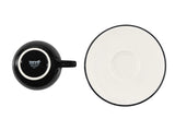 Lavis Black Filiżanka do kawy ze spodkiem - 250 cm3 - zestaw 6 sztuk