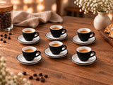 Sand Snell Sada 6 šálků na espresso (80cc) a podšálků
