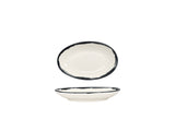 Lavis Black Service Plate 12x8 cm (80cc)