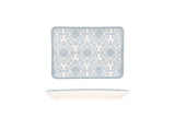 Casa Blue Rectangular Service Plate 18x13 cm