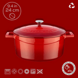 Caçarola de Ferro Fundido - 24 cm - Chaplin Home