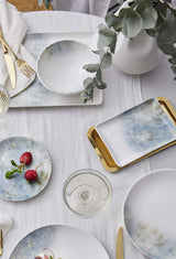 Earth Rectangular Service Plate 35x15 cm