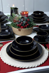 Juego de vajilla Ege Black Gold 44 piezas - Chaplin Home