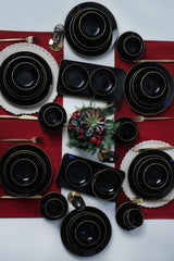 Juego de vajilla Ege Black Gold 44 piezas - Chaplin Home