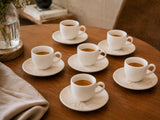 Granix Espressotasse (80 cc) und Untertasse im 6er-Set