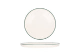 Green Edge Dessert Plate 24 cm - Chaplin Home