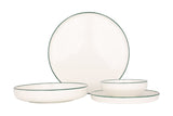 Green Edge Dinnerware Set 24 pc's (Toledo) - Chaplin Home