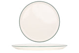 Grüner Rand Pizzateller 32cm - Chaplin Home