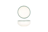 Plato de Servicio Borde Verde 10 cm (200cc) - Chaplin Home