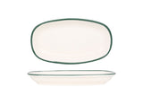Servisní talíř Green Edge 25x15 cm - Chaplin Home