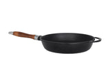 Patelnia żeliwna ze szklaną pokrywką - 28 cm