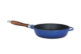 Sartén de hierro fundido con tapa de cristal - 24 cm