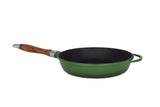 Patelnia żeliwna ze szklaną pokrywką - 28 cm