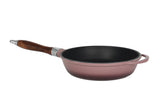 Sartén de hierro fundido con tapa de cristal - 24 cm