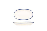 Linea Blue Oval Servierschale 15x8,5 cm - Chaplin Home