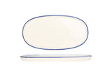 Linea Blue Ovale Assiette de service 30 cm - Chaplin Home