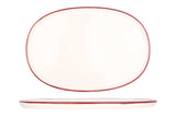 Linea Burgundy Plato de Servicio Ovalado 34 cm - Chaplin Home