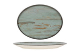 Prato de serviço Madera 31x24cm - oval