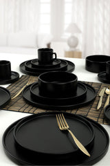 Mat Black Stackable Dinnerware Set 20 pcs - Chaplin Home