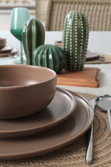 Nordic Mat Taupe Dinnerware Set 18 ks - Chaplin Home
