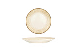 Rust Brown Plato Postre 17 cm