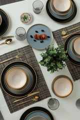 Service de table Safir gris 24 pièces - Chaplin Home