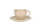 Sand Hygge Teetasse (230 ml) und Untertasse im 6er-Set - Chaplin Home