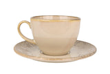 Sand Snell Teetasse mit Untertasse – 230 cc – 6er-Set – Chaplin Home