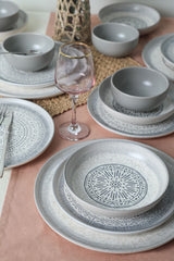 Stone Nordic Dinnerware Set 24 pcs - Chaplin Home